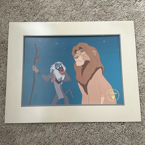 Disney Other - Lion King Print Vintage 1995 Disney Store Exclusive Commemorative Lithograph